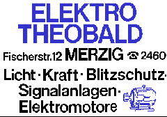 Ein altes Logo von Elektro Theobald